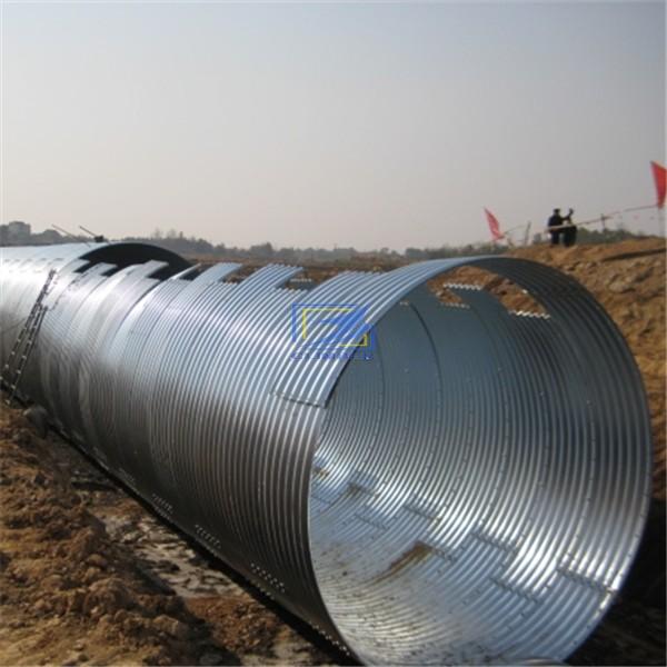 corrugated galvanized culvert pipe in Chile